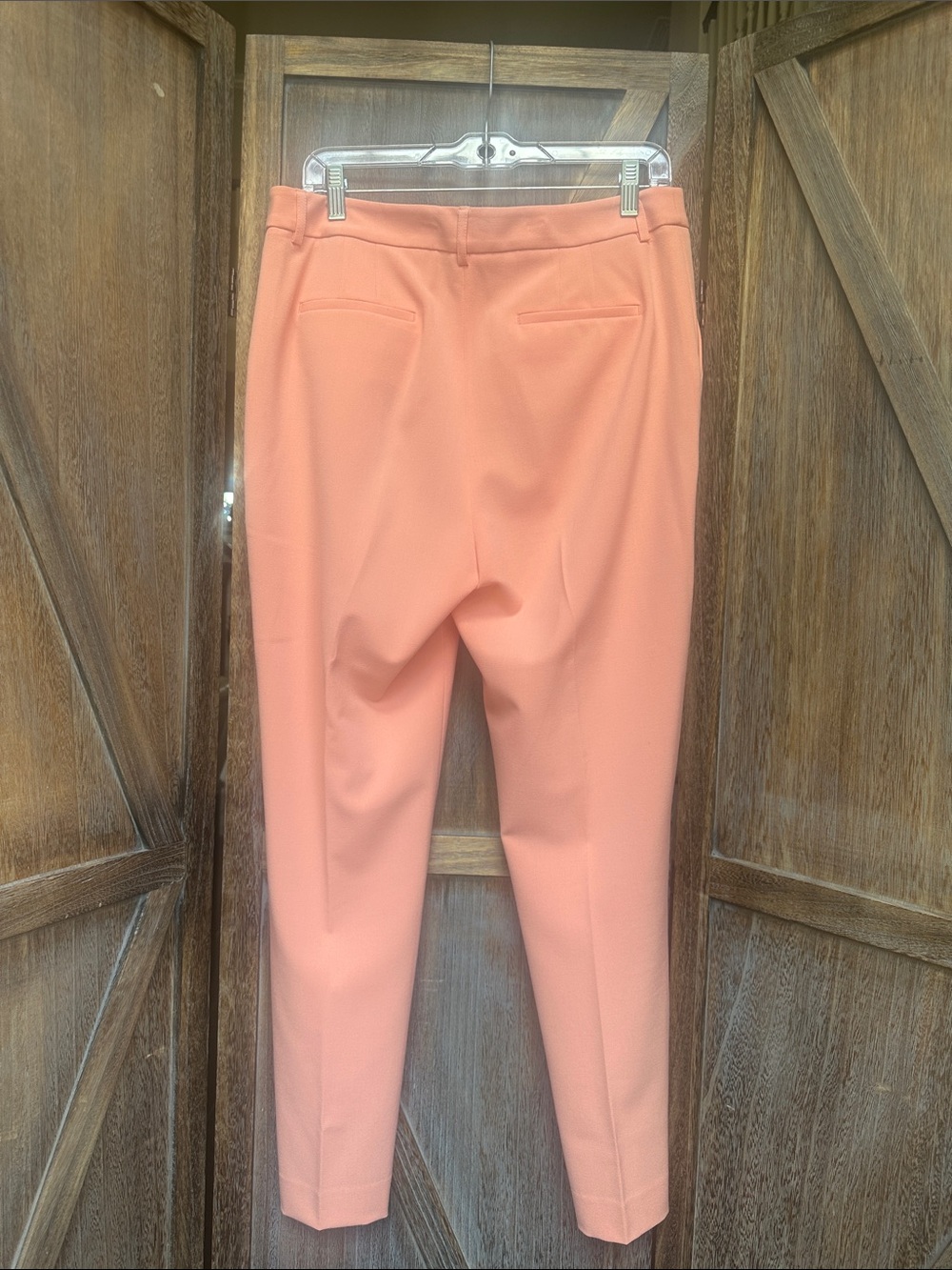 Tahari Peach Straight-Leg Dress Pants Trousers Size 10 - Picture 2 of 11